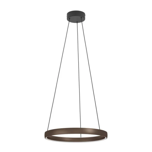 390451 Подвесной светильник светодиодный Eglo Trabuco 390451 с регулировкой цветовой температуры 2X25W LED 2200-6500K, 4800lm, алюминий, сталь, черный, коричневый, белый