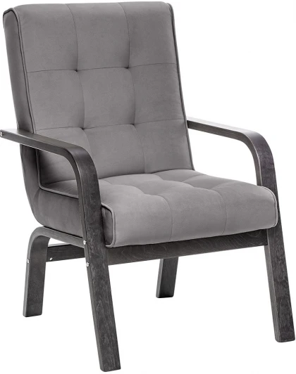 2500000189166 Кресло Leset Модена (Фанера,Березовый шпон,Велюр/Серый) арт.2500000189166