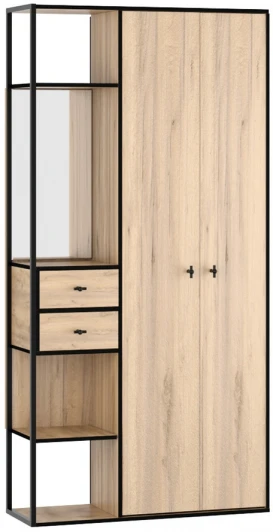 101432 Прихожая Берген-5, Дуб крафт золотой, Ивару