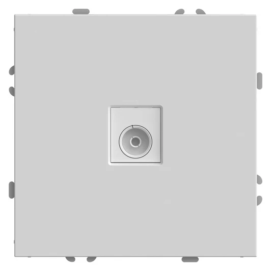 49875 ТВ-розетка (белый фарфор, soft touch) Stekker Эмили 49875