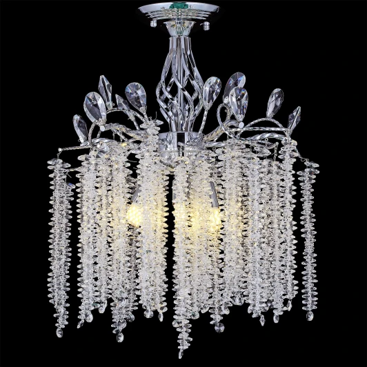 01113-0.3-400 CH Потолочная люстра на штанге хрустальная Reluce 01113-0.3-400 CH (220V)