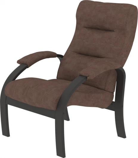 009075 Кресло для отдыха Шоле, Ткань опхелия 15, каркас венге Mebelik арт.009075