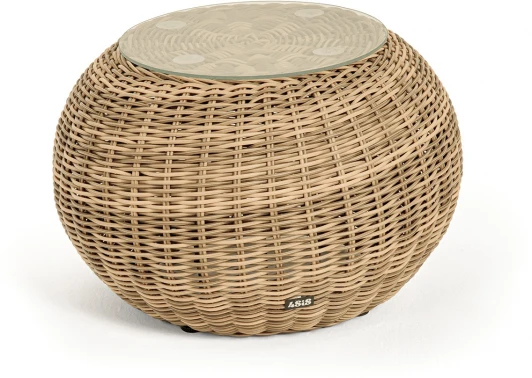 YH-S4093G-1 "Барселона" кофейный столик из искусственного ротанга, цвет соломенный 4SIS арт.УТ-00009399