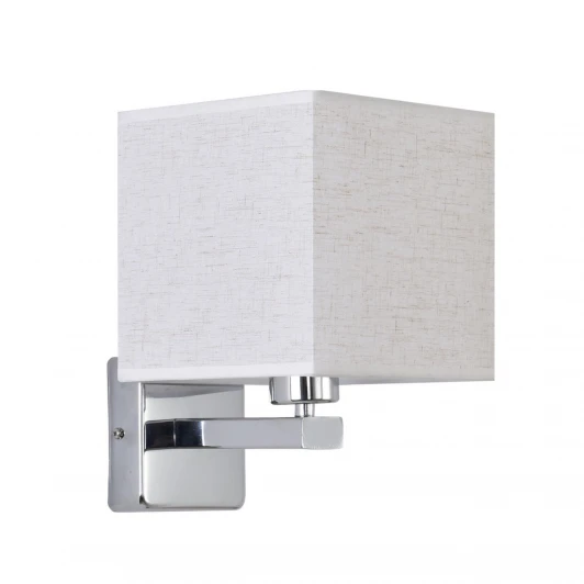 8360/1W Бра Lumion Norman 8360/1W хром/бежевый металл/текстиль E27 60W 240V