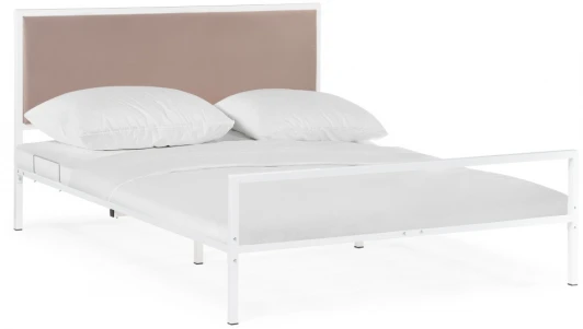 552922 Двуспальная кровать Woodville Эгерт 160х200 белый / cacao 552922