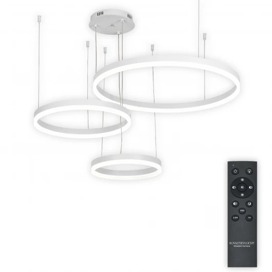 LED LAMPS 81477 Подвесной светильник ярусный светодиодный Natali Kovaltseva Oreol LED LAMPS 81477 (регулировка яркости, 220V, пульт управления, на тросе, кольцо)