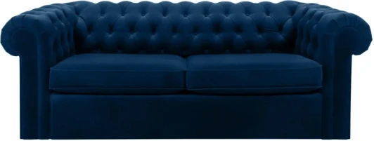 344564 Диван Chesterfield ОГОГО (арт.344564), (Ткань/Синий)