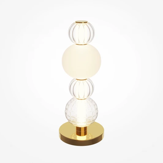 MOD301TL-L18G3K1 Настольная лампа Maytoni Collar MOD301TL-L18G3K1 (LED, 220V, выключатель, шарики)