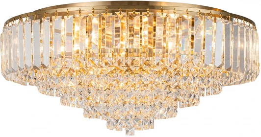 2112/8P Gold Потолочная люстра Escada Delicacy 2112/8P Gold 8x40Вт E14, металл/стекло, золото (220V, круглые)