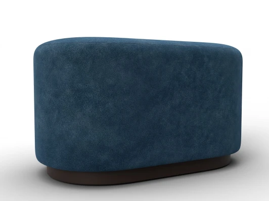 132518 Пуф 007 (ДСП,Фанера/Пластик/Велюр/Синий) Лига Диванов 132518