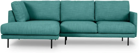 727517 Диван Ricadi угловой ОГОГО (арт.727517), (Рогожка,Ткань/Бирюзовый)