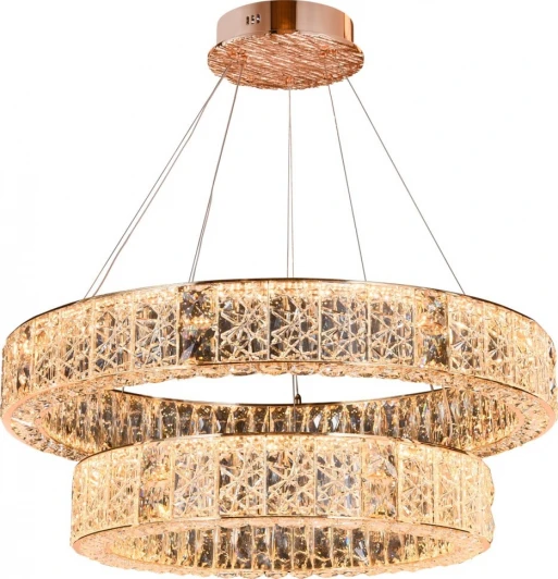 FL1057-14P Подвесная люстра ярусная Fluorite Ravissement FL1057-14P (LED, 220V, хрусталь, на тросе, круглые)