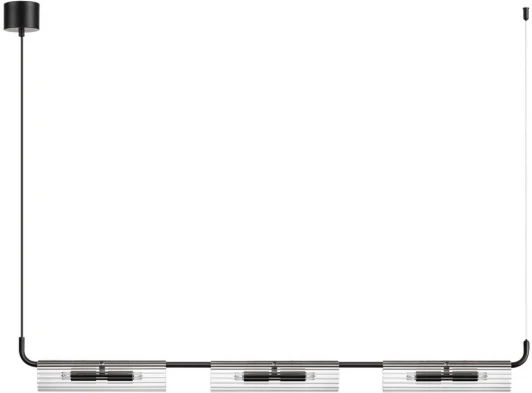 6561/6 Подвесной светильник Lumion Toronto 6561/6 черный/прозрачный/металл/стекло G9 6*20W 220V (на проводе)