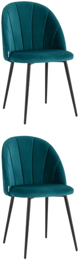 УТ000036145 Стул Stool Group Логан NEW велюр изумрудный 2 шт арт.УТ000036145