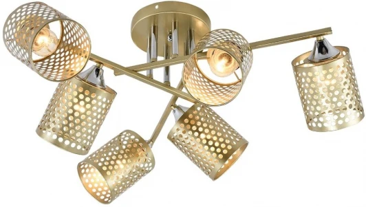 SF3356/6C-GD-CR-GD Потолочная люстра на штанге Seven Fires Idella SF3356/6C-GD-CR-GD