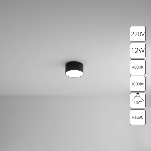 A6612PL-1BK Потолочный светильник круглый светодиодный Arte Lamp Fado A6612PL-1BK (220V, круглые)