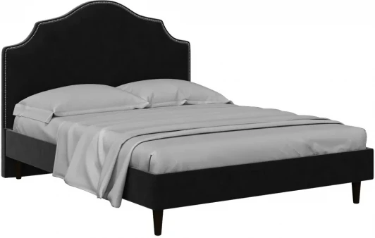 574904 Кровать Queen II Victoria L 1600 ОГОГО (арт.574904), (Ткань/Черный)