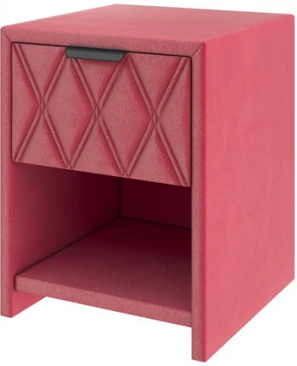 2027990 PROxSON Тумба Side (Ткань: Велюр Forest 13 Красный) 44x45