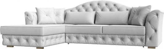 121632L Диван угловой Артис левый угол (Белый/Экокожа) Лига Диванов арт.121632L