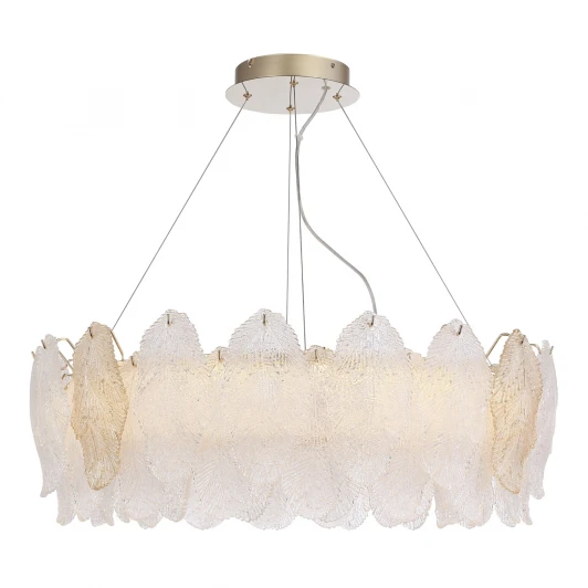 SL6135.223.01 Подвесной светильник светодиодный ST Luce Лайта SL6135.223.01 золотистый/белый, янтарный LED 1*56W 3000K