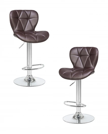 LM-5022-N_CH-M_EL-brown Набор 2 шт стул барный DOBRIN BARNY (коричневый)