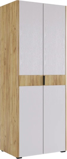 MSA-03.2563 Адам Шкаф двухдверный, цвет дуб крафт золотой/белое дерево Mebelson (арт.MSA-03.2563)