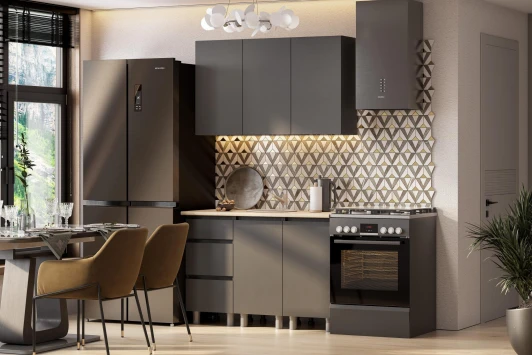 00-00263002 Кухня Денвер Арника (без столешницы). Композиция 2