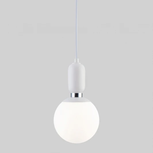 50151/1 белый Подвесной светильник Eurosvet Bubble 50151/1 (220V, на проводе, шар)