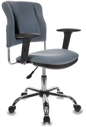 CH-323AXSN/G Кресло Бюрократ CH-323AXSN серый 26-25 крестовина металл хром