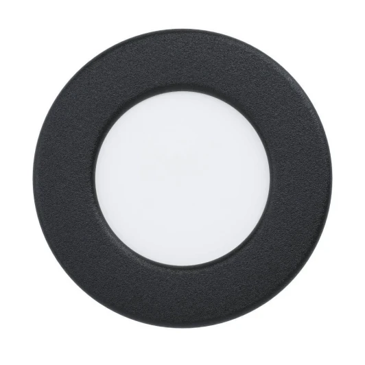 901412 Встраиваемый светодиодный светильник Eglo Fueva 6 901412 с рег-кой цветовой темп-ры 3,7W(LED) IP44, 2700K, 4000K, 6500K пластик, черный, белый