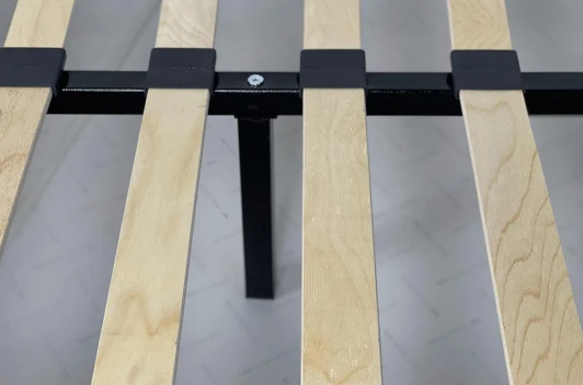 KM1.2-19.2347 Кровать с основанием Лео 120х200 см Mebelson (ДСП,Велюр/Желтый,Серый) арт.KM1.2-19.2347