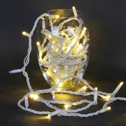 A-504 WW/W FLASH Гирлянда светодиодная 10м 100LED Sneha A-504 WW/W FLASH