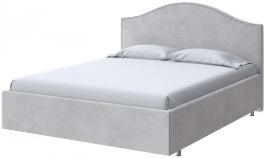 2022600 PROxSON Кровать Classic (Ткань: Велюр Teddy Стальной) 80x200