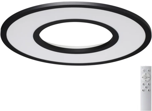 7717/52L Потолочный светильник круглый Sonex Altair 7717/52L металл/акрил/белый/черный LED 52Вт 3000-6500К D590 IP20 пульт ДУ (220V, круглые)