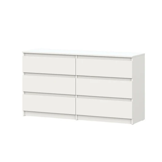 00-00285409 Комод с ящиками 1,38м Денвер, белый Арника 00-00285409
