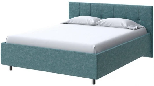 2013388 PROxSON Кровать Diamo без основания (Ткань: Велюр Gratta 5 Морская лагуна) 200x190