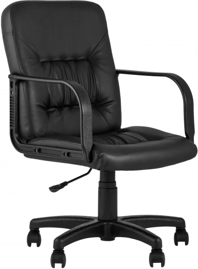 УТ000025376 Кресло офисное экокожа черный Stool Group УТ000025376