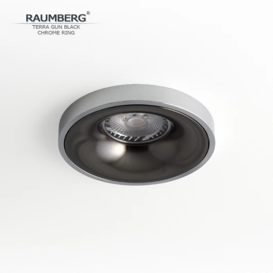 TerraGBk\Ch Встраиваемый светильник Raumberg TerraGBk\Ch Gun Black\Chrome