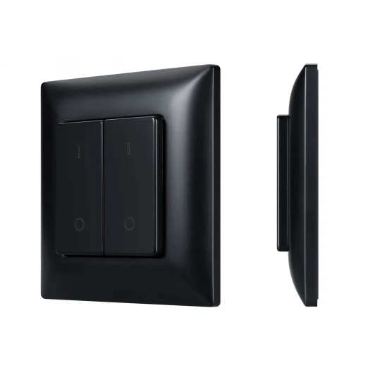 050446 Кнопочная панель INTELLIGENT ARLIGHT SMART-RF-801-22-2G-DIM-SUF Black (3V, 2.4G) (IARL, IP20 Пластик) 050446