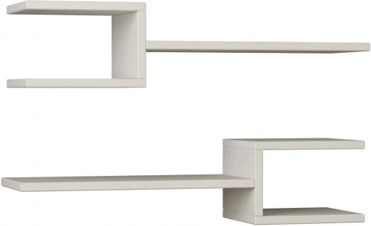 LEV00894 Полка прямая FORK SHELF SET LEVE (ЛДСП/Белый) арт.LEV00894