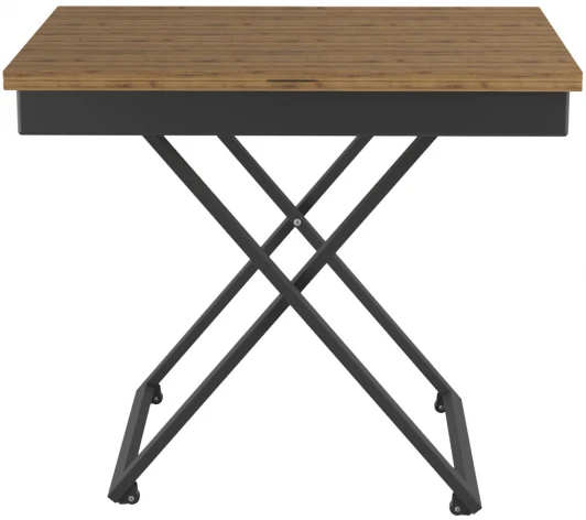 007697 Стол универсальный трансформируемый ГЕНРИ дуб шерман/чёрный от фабрики Mebelik