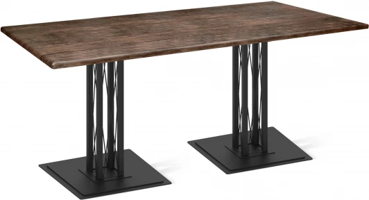 7957392601 Стол Sheffilton SHT-TU6-BS1/120/80 МДФ черный муар/палисандр