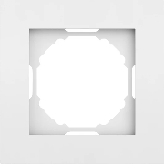 DE21133 Рамка 1-я, матовый белый Donel A07 DE21133