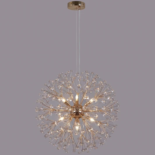 IL5006-12PPA-26 GD BOND Подвесная люстра хрустальная ILLUMICO IL5006-12PPA-26 GD BOND