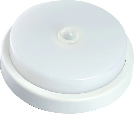 48565 Потолочный светильник круглый светодиодные Feron AL3016 48565 пылевлагозащищённый с ИК-датчиком 12W 6500K IP65 белый (220V, круглые)
