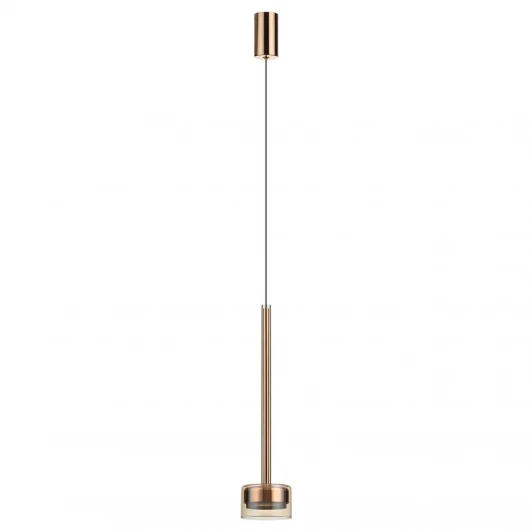 7152/10L Подвесной светильник Odeon Light Laslo 7152/10L медь/янтарное стекло/металл IP20 LED 10W 3000K 220V