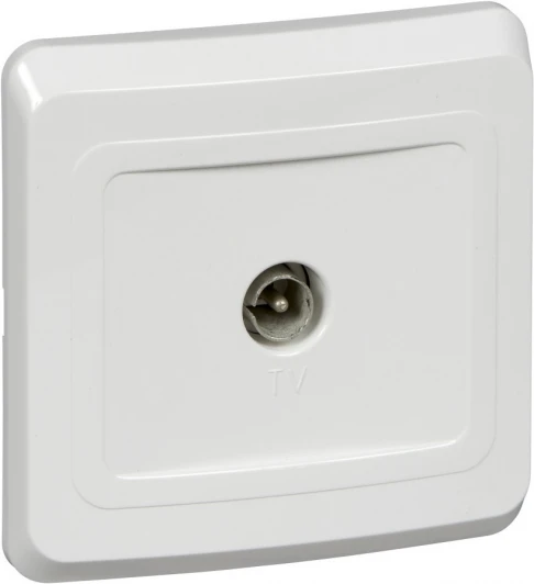TVC-002b ТВ-розетка встраиваемая оконечная (белый) Systeme Electric Etude TVC-002b