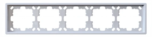 FD1005W Рамка на 5 постов (белый глянцевый) Jasmart FD FD1005W