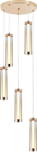 V000151L Подвесной светильник (11061/5P Gold) Indigo Rilucente V000151L (LED, 220V, на проводе, круглые)