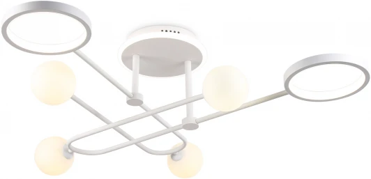 FL66229 Потолочная люстра на штанге Ambrella Comfort FL66229 (регулировка яркости, LED, 220V, пульт управления, шарики)